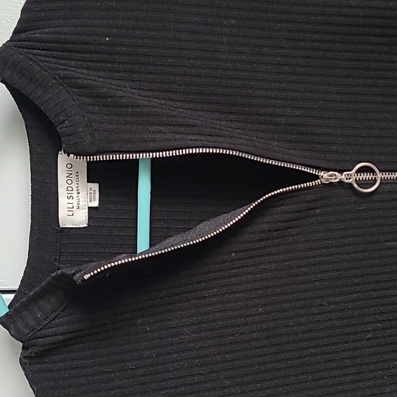 Ribbed bodysuit with zipper - Picture 2 of 4